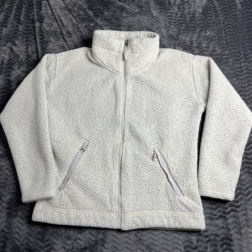 The North Face Women's Osito Fuzzy Fluffy Fleece Size M Beige Full zip Jacket